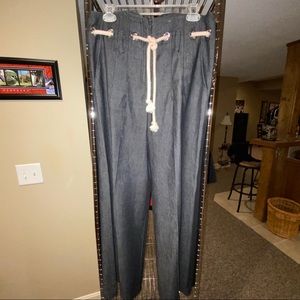 Sandro sportswear black denim fancy jeans 8